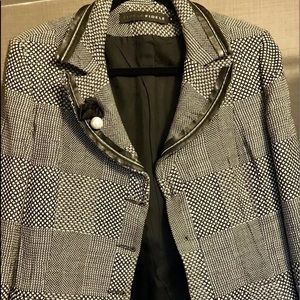 Women Jacket Black and White